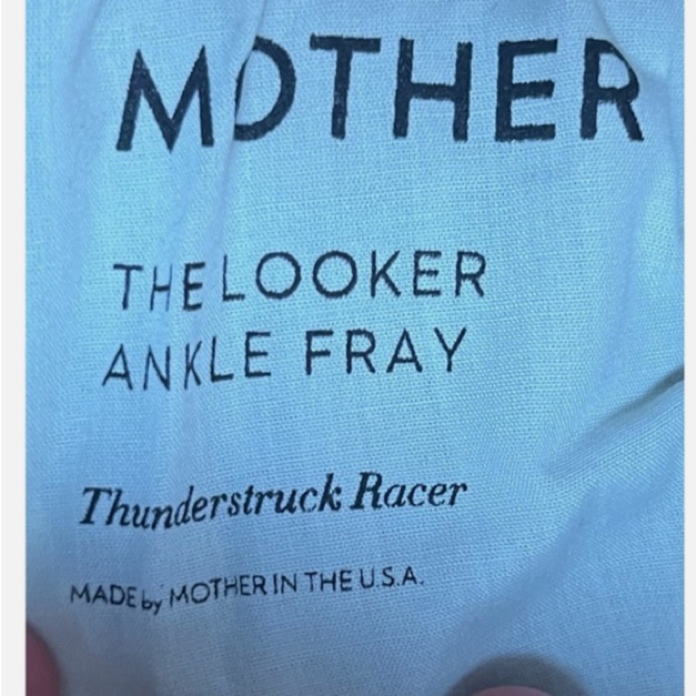 MOTHER thunderstruck the looker Jeans with Pink Stripes - Picture 3 of 6